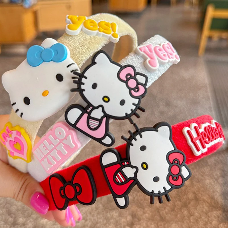 

Sanrio Hellokitty Cute Cartoon Creative Headband Animation Figure Hair Accessories Headdress Children Like Birthday Gifts