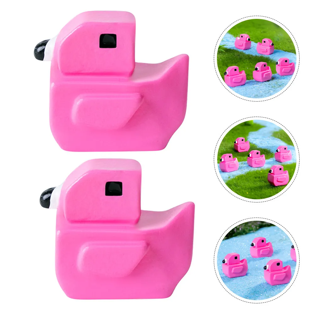 50Pcs Flamingo Garden Decorations Micro Landscape Ornaments Kit for DIY Desktop Terrarium Bookshelf Bedside Table Miniature