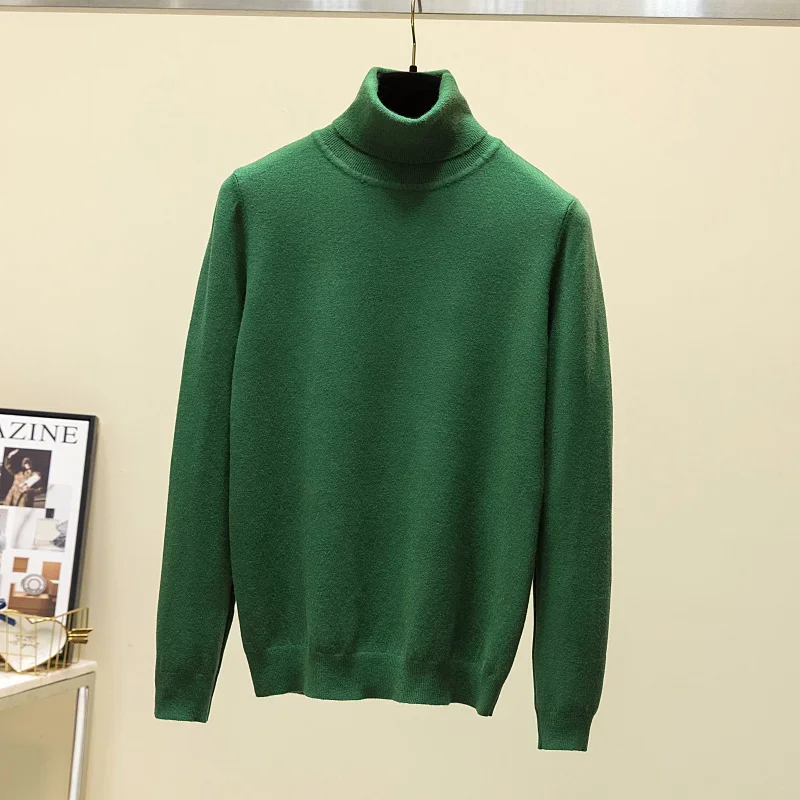 

Vintage Knitted Bottom Sweater Women Autumn Long Sleeve Turtleneck Pullover Winter Wool Sweater Casual Simple Tops Jumper 28712