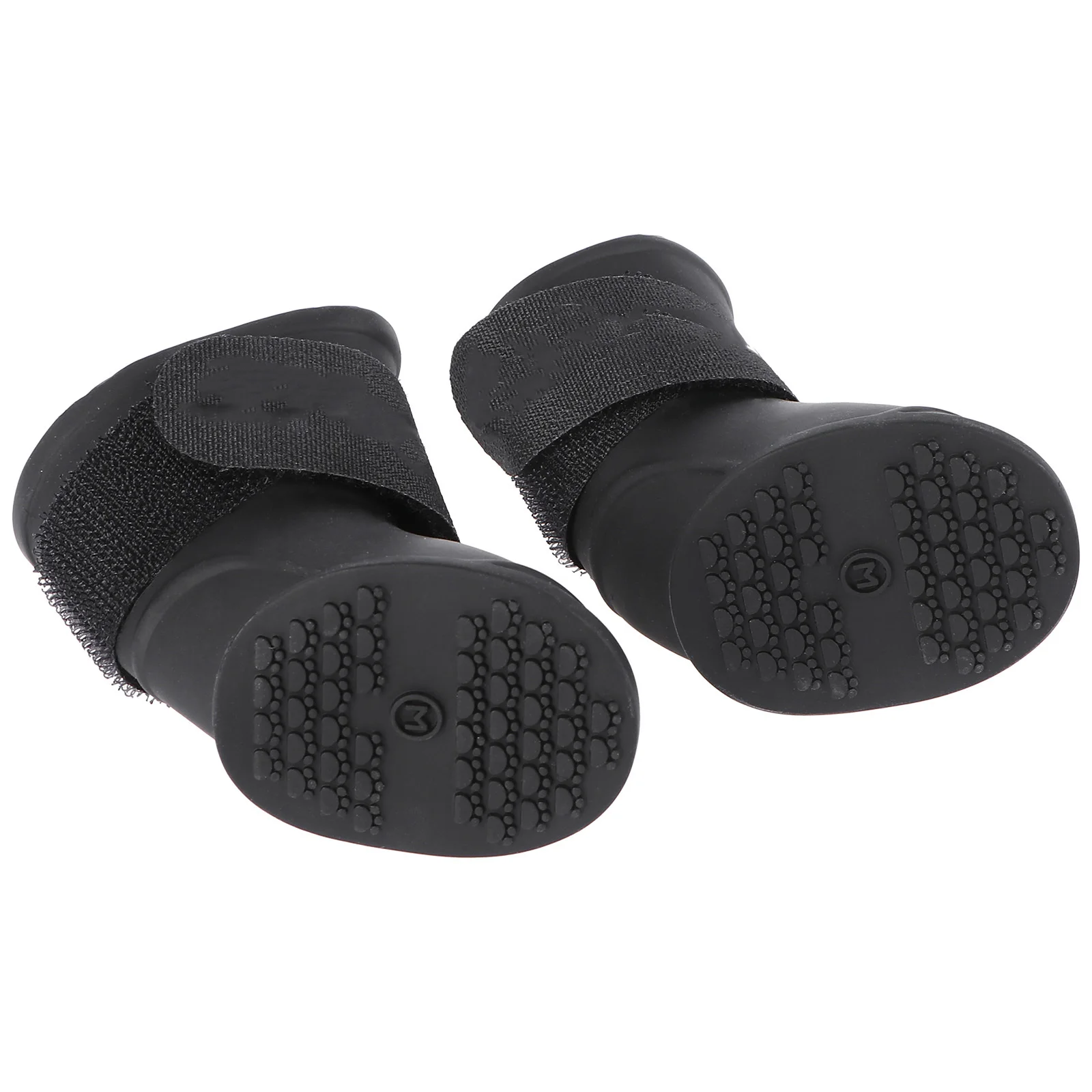 

Dog Rain Boot Pet Puppy Anti-Slip Waterproof Candy Black Flexible PVC Easy Wear Beach Floors Pet Rain Boot