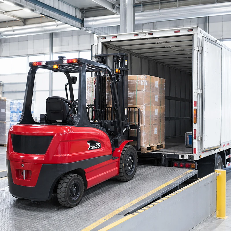 Durable OEM 1.5T 2T Stand-on Reach Mini Electric Forklift Hand Pallet Truck Lift Electric Stacker Forklift Factory Use