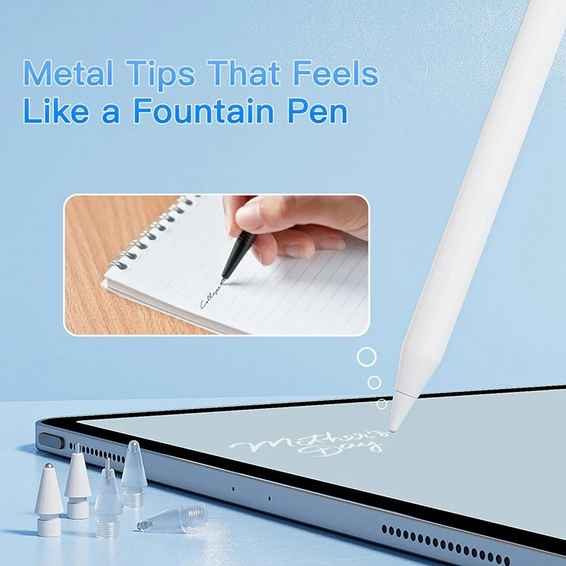 Pen Tip Suitable For 1St/2Nd Generation Apple Pencil Precise Control, Durable, Multi-Purpose Scenarios - 6 Pack Durable