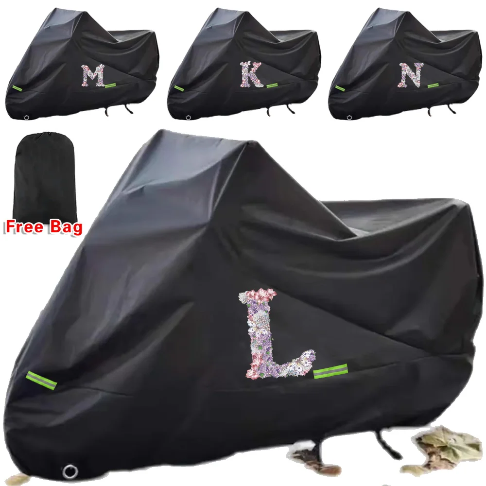 

Motorcycle Cover Bike Season Waterproof Dustproof UV Protective Outdoor Rose Flower Series Indoor Moto Scooter Motorbike Cover