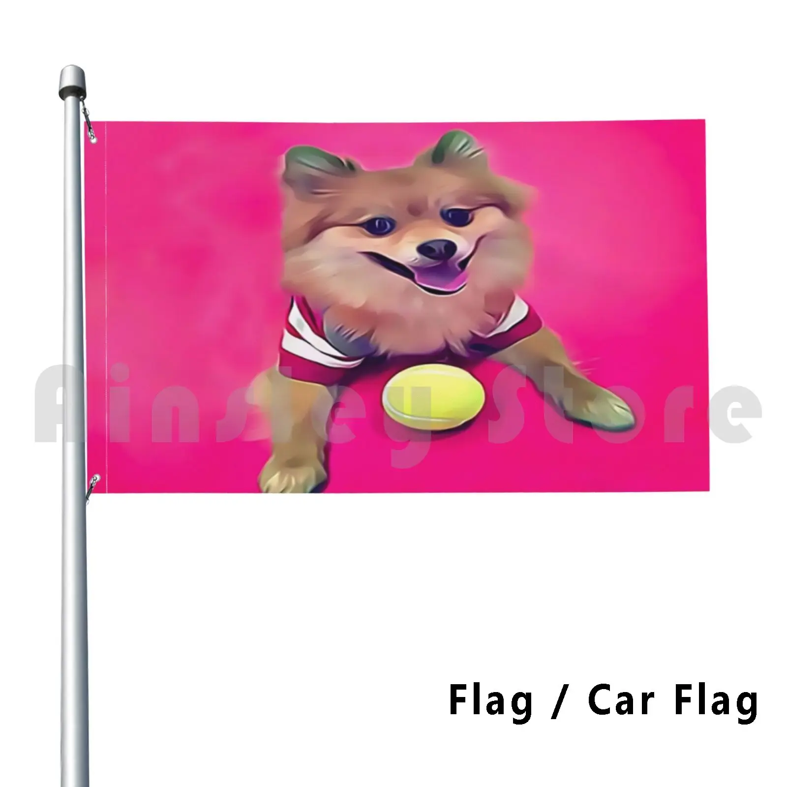 Flag Car Flag The Pomeranian 2374 I Love My Pomeranian Pomeranian For Pomeranian Owner For Dog