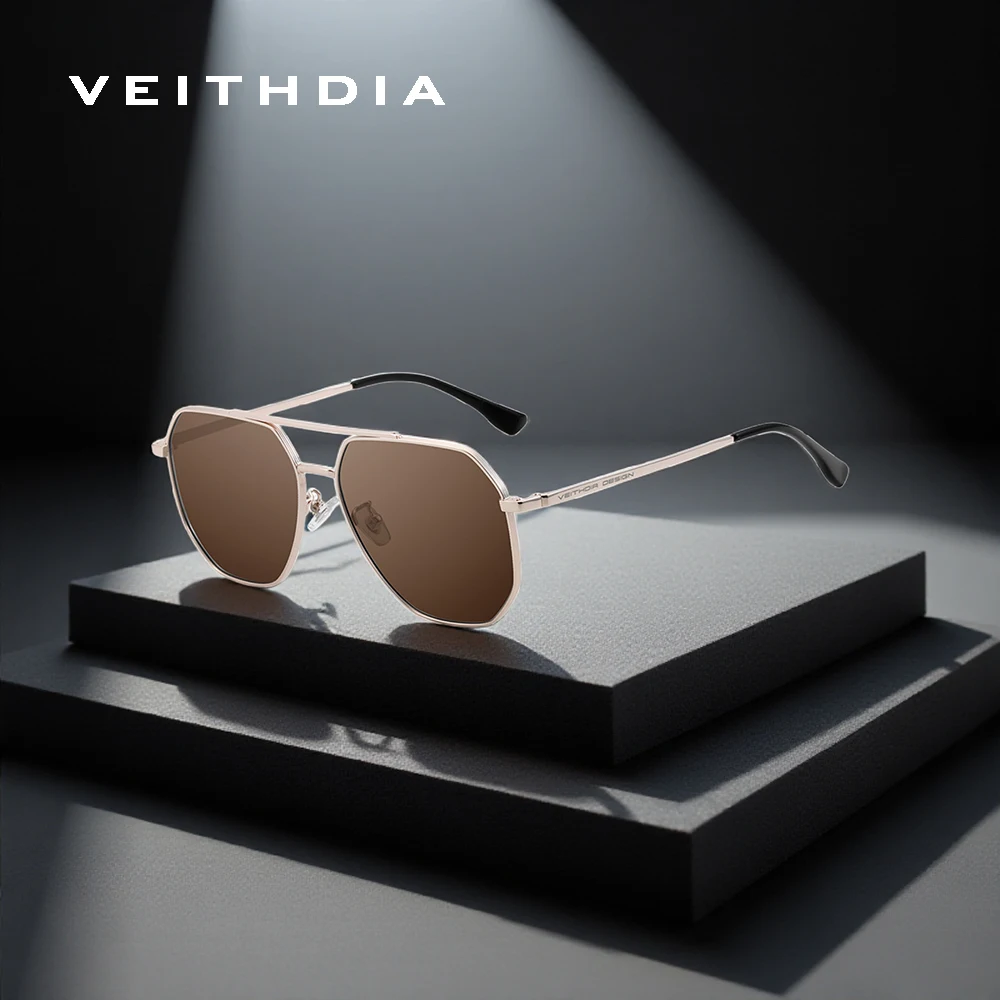 VEITHDIA Fashion Polarized Sunglasses VF82A58 UV400 Anti-reflective Outdoor Driving Golfing Essentials Eyeglasses ForMen Women