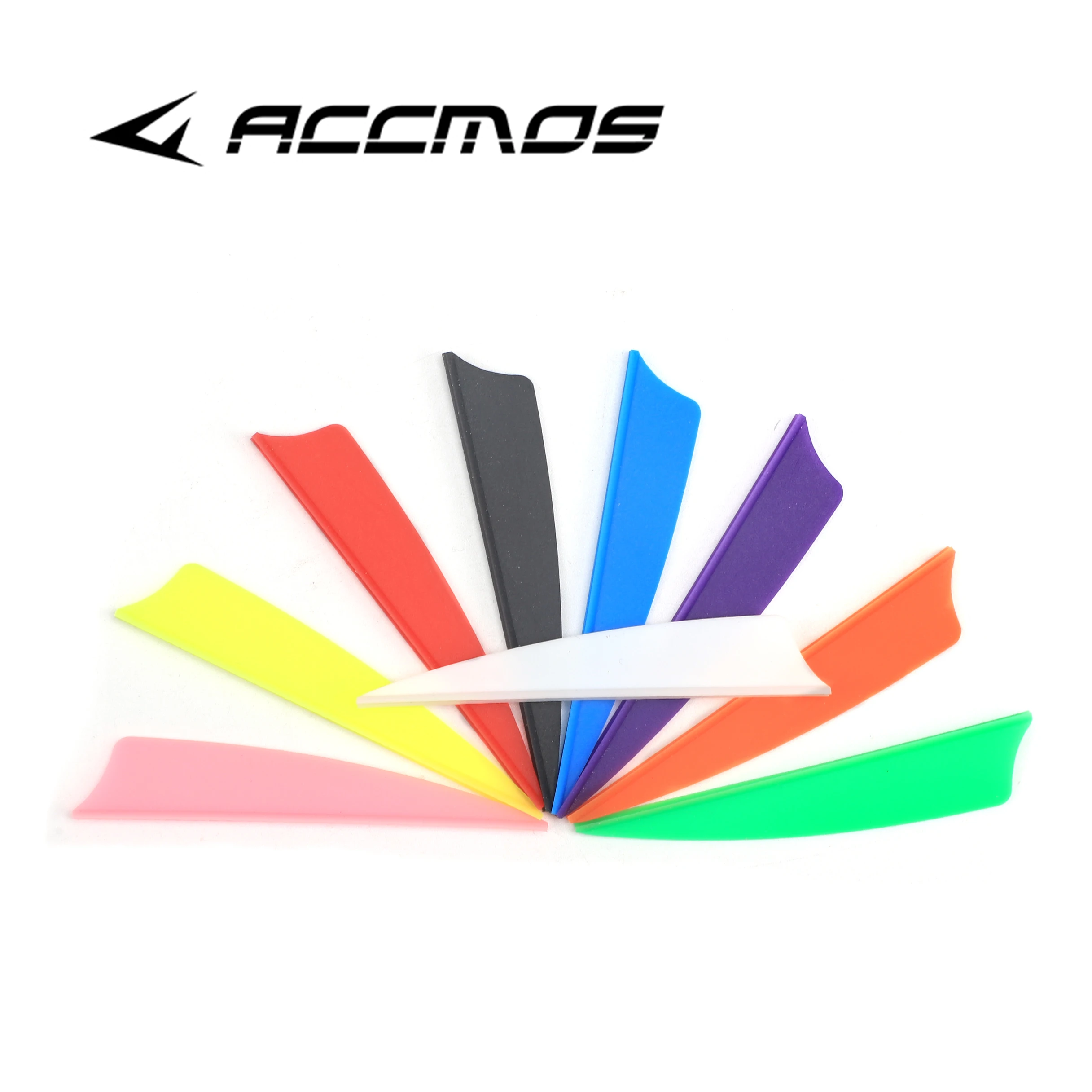 30PC ACCMOS 3Inch TPU Arrow Feathers 9 Color Fletching Rubber Vane Archery DIY Hunting Shooting Accessories Water Drop Shape