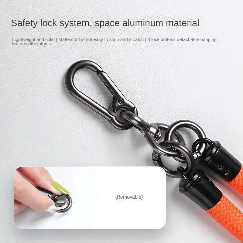 8 مللي متر x 120 سنتيمتر جريئة طويلة الهاتف المحمول الحبل العالمي Crossbody معلقة حزام الكتف انفصال الرقبة الحبل مكافحة خسر الحبل