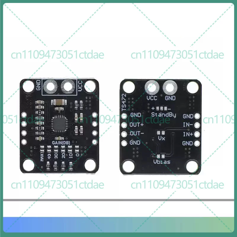 2-8pcs For MCU-472 TS472 Low Noise Microphone Preamplifier Module Electret Microphone Audio Signal Amplifier Breakout Board