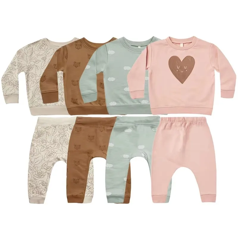 

Newborn Baby Clothes Outfits Cute Cartoon Long Sleeve Top + Pants Spring Autumn Toddler Boy Homewear Suits
