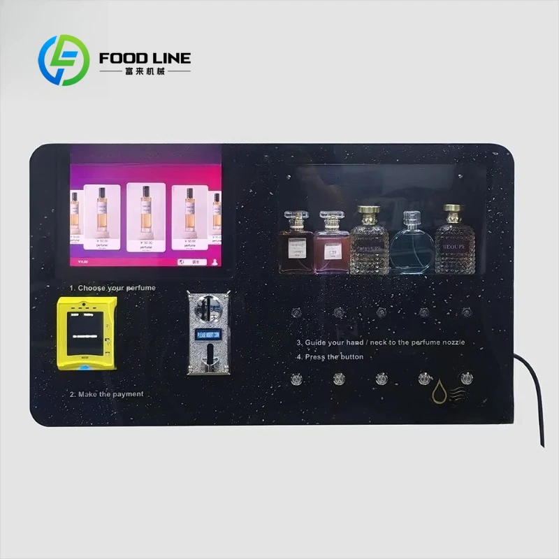 Customized Perfume spray vending machine automatic sales wall mounted