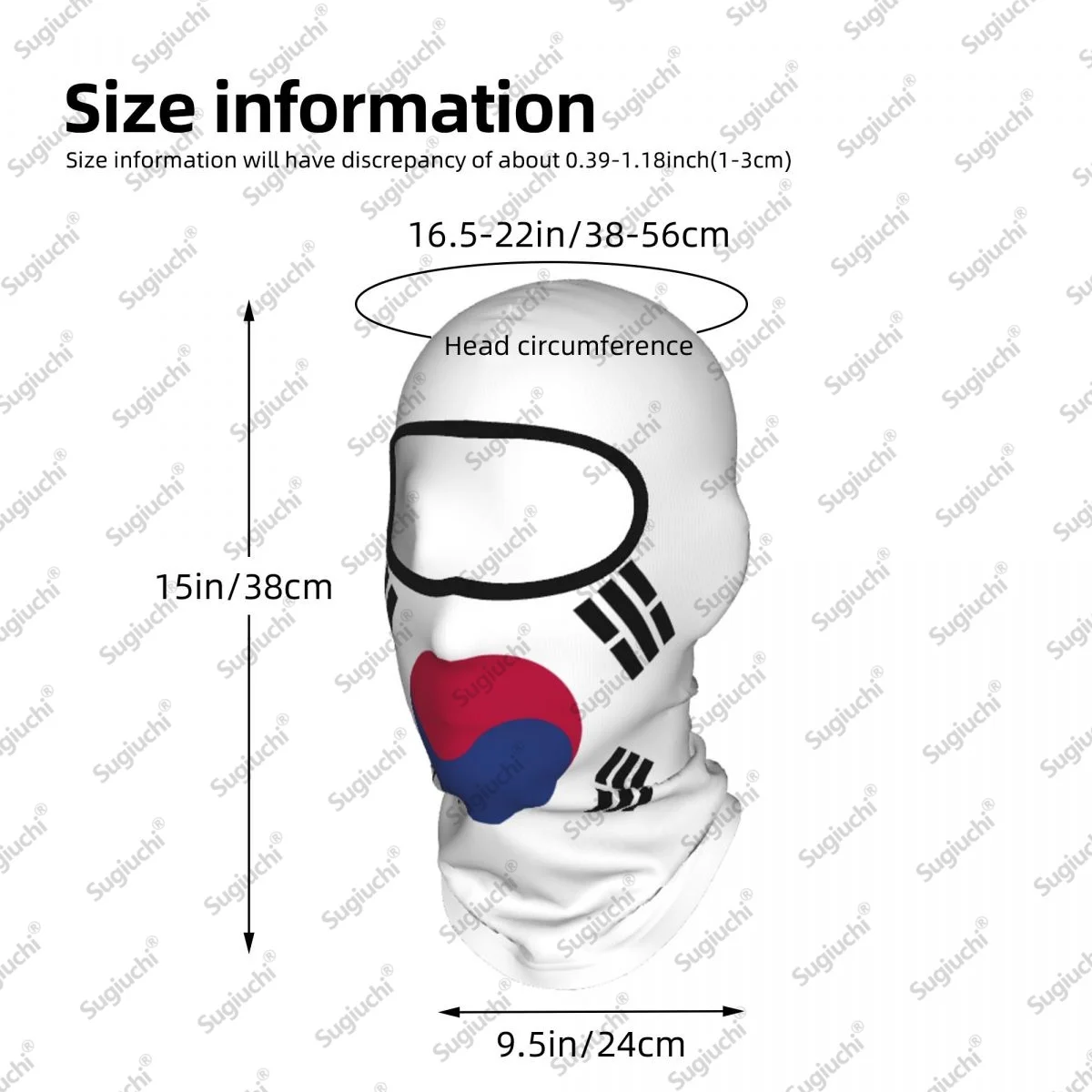 South Korea Cycling Balaclava Full Face Ski Cover sun protective scarf Windproof Breathable Anti-UV Motorcycle Helmet Liner view 5