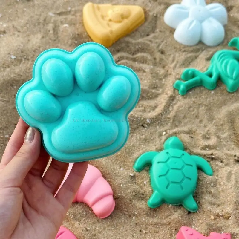  Children Beach Toy Sand Molds for Kids Flower Maker for Gardening Snow Backyard Beach Gadgets Sand Tool