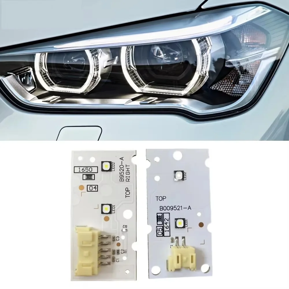 White 63117428792 Angel Eye DRL Board For 2017 2018 2019 BMW X1 F48 LED Headlight DRL Daytime Running Light Module 63117428791