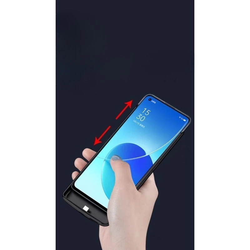 New 10000mAh Portable Powerbank Cover For OPPO Reno 6 Pro Plus Battery Cases Power Bank Cover For OPPO Reno 6 Pro+ Charging Case