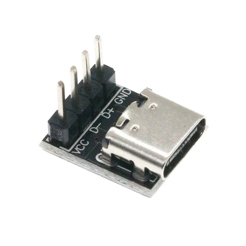 USB3.1 16P to 2.54 high current power conversion board is inserted on both sides of the TYPE-C motherbase test board