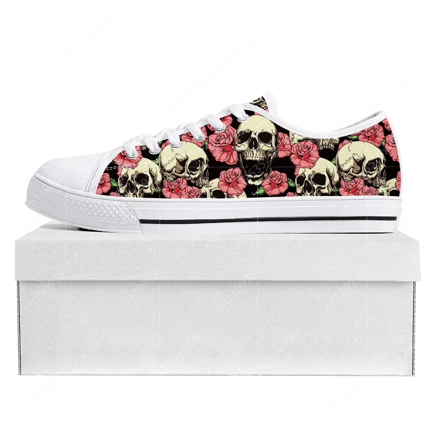 

Skull Pop Hot Fiery Low Top High Quality Sneakers Mens Womens Teenager Canvas Sneaker Prode Casual Couple Shoes Custom Shoe