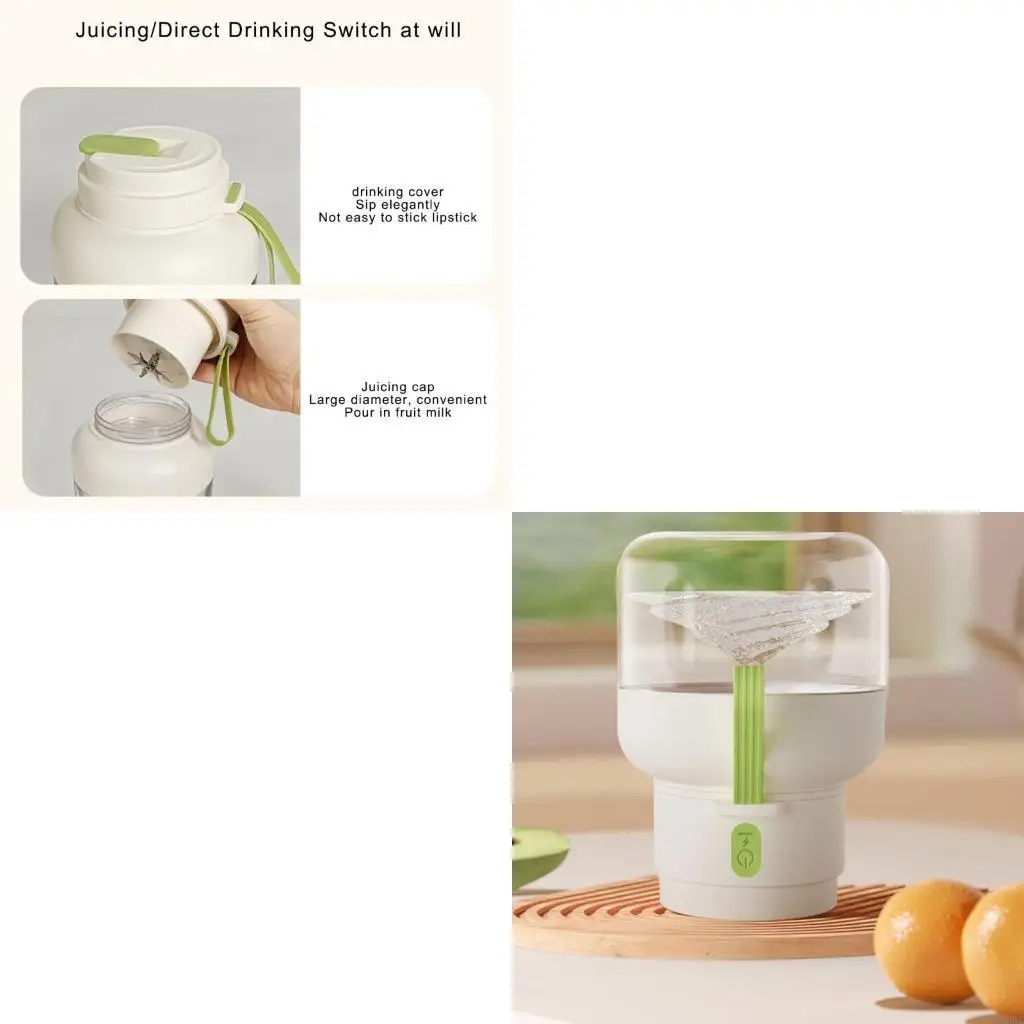 휴대용 블렌더 컵 전기 USB C Juicer 블렌더 휴대용 블렌더 850ML 쉐이크 및 스무디 Juicer 컵