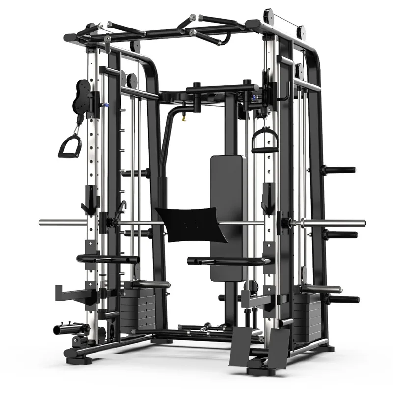 

Home/commercial Bearings Smith Machine Multi Functional Station Strength Gym Training Fitness Equipment Exercise Power Rack