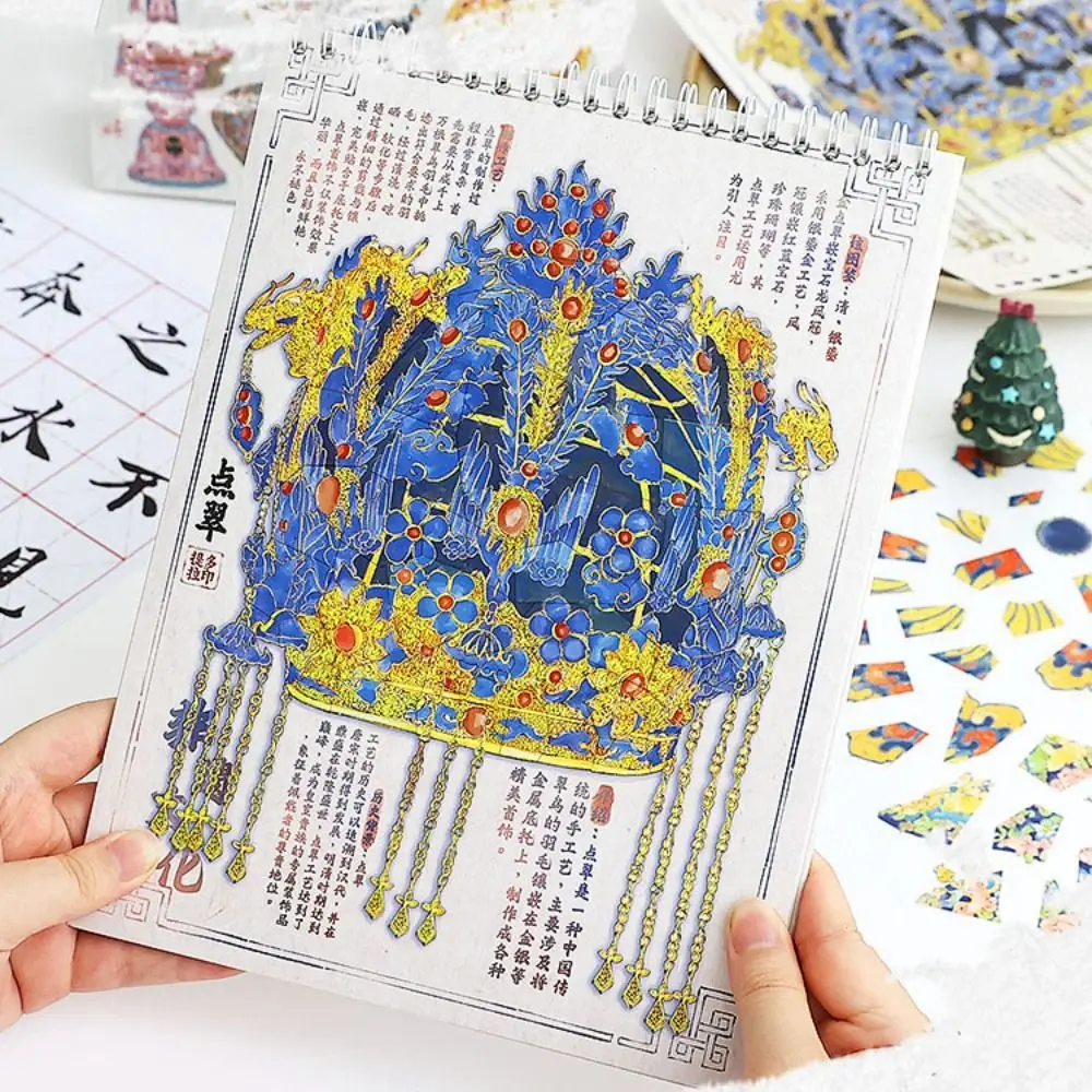 

Коллекция реставрации культуры ПЭТ, визуальное укладка, миниатюрные пейзажные наклейки, 3D антикварные реставрационные сцены, справочники