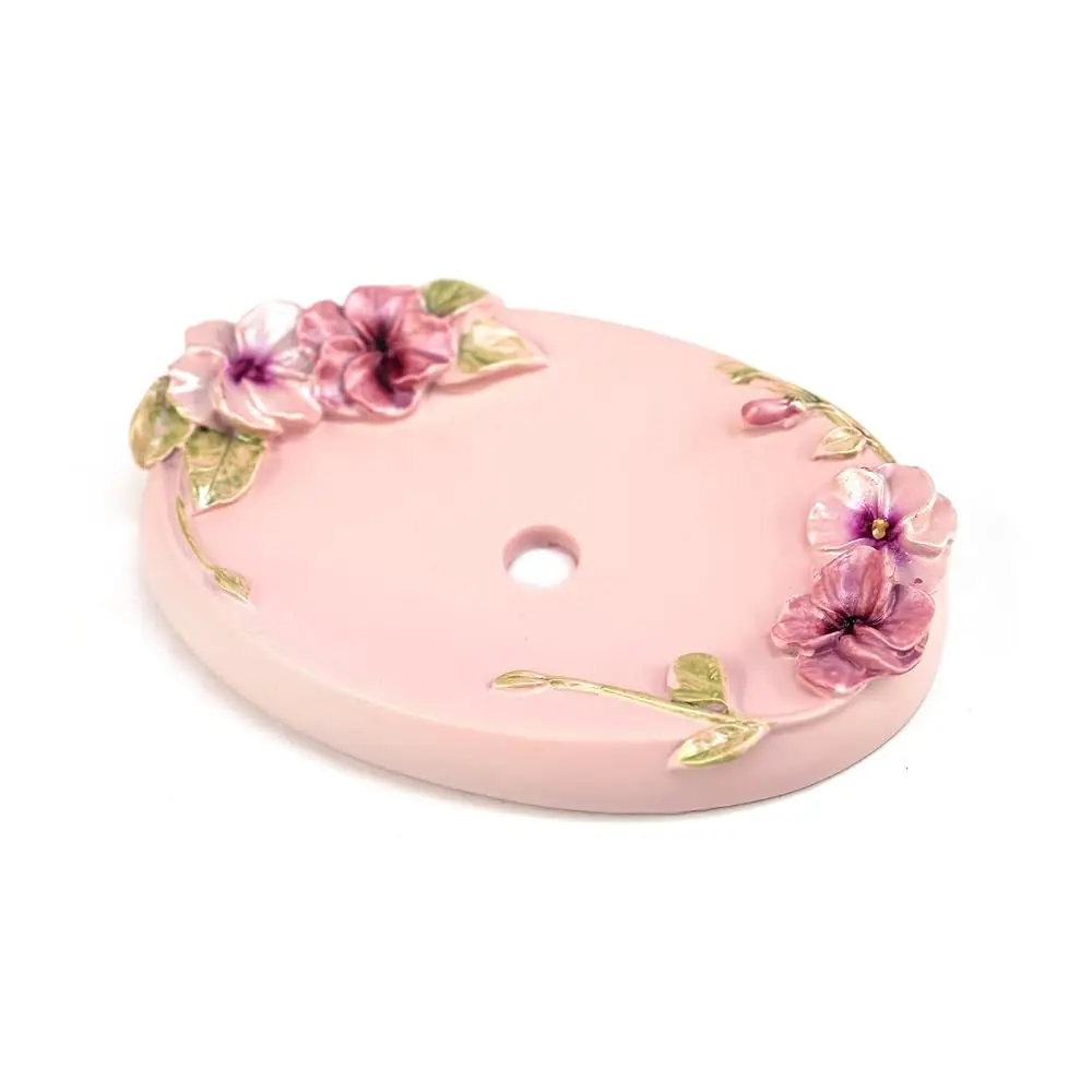 

Free Shipping-Resin Romantic Flowers Soap Dish of Bathroom Accessories