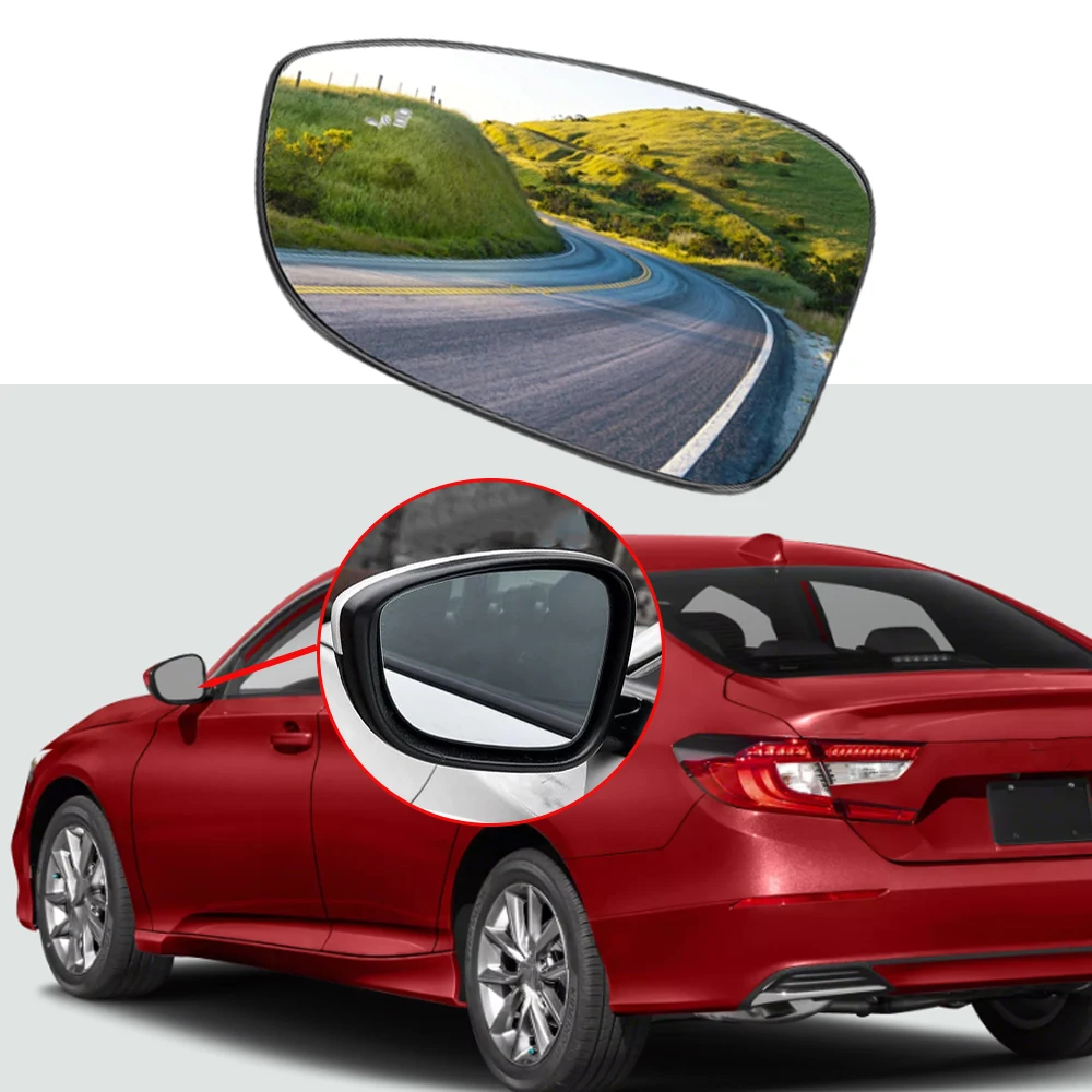 Heated Side Door Wing Mirror Rearview Mirror Glass with Blind Spot for Honda Accord 10th 11th US Version 2018 2019 2020-2024