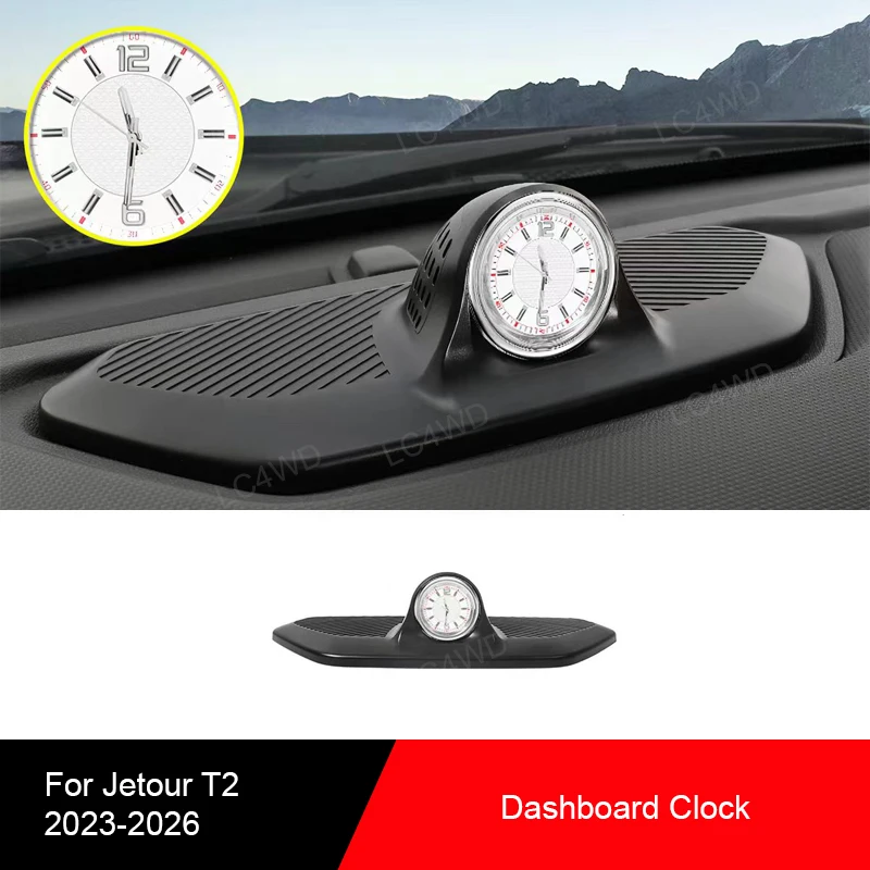 Off Raod 4X4 Interior Dashboard Clock Center Console Quartz Clock Accessories Jetour T2 Traveller Shanhai T2 2023-2026