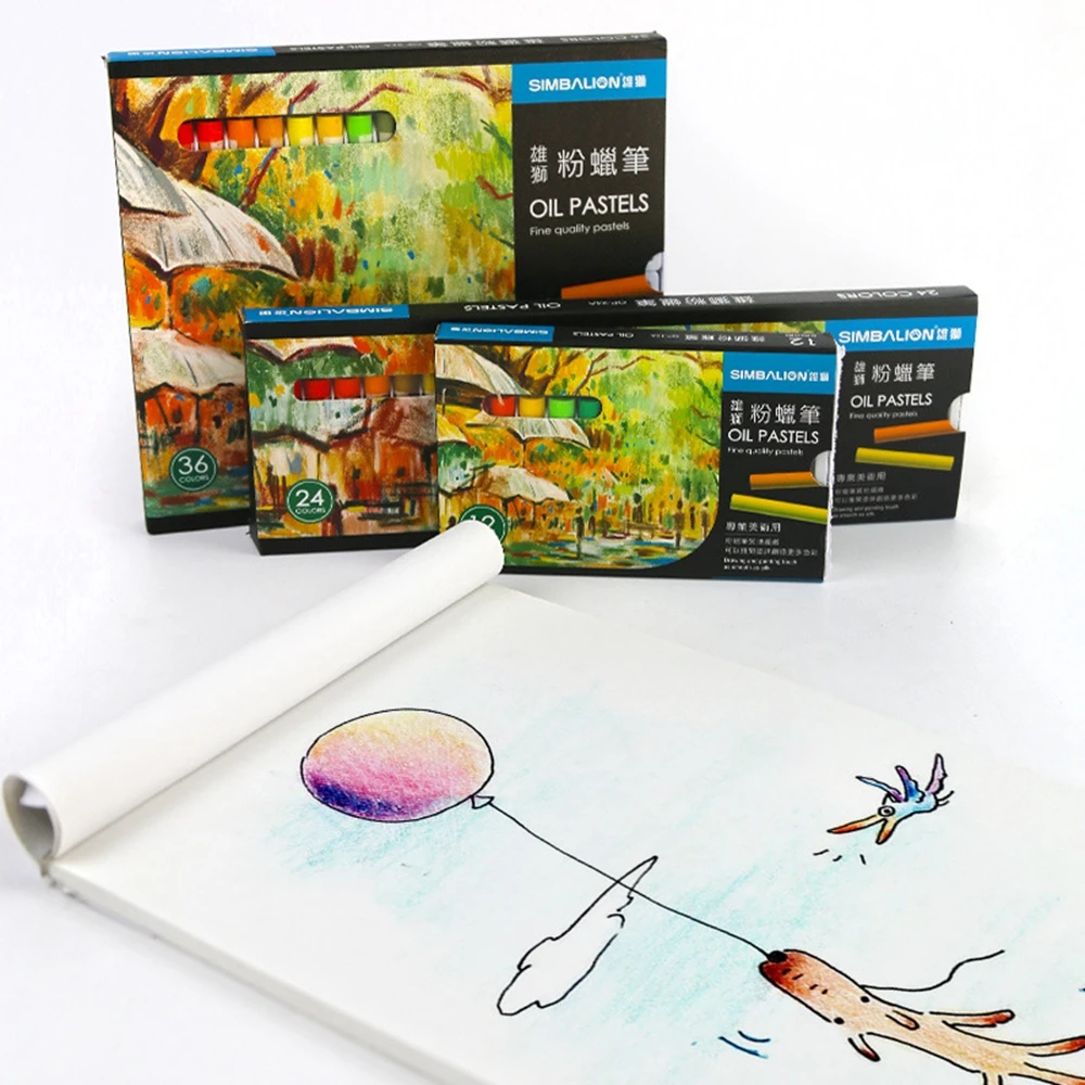 

Soft Round Kids Students Painting Birthday Gift for Artists Oil Pastel Stick Art Supplies Oil Pastels Set Crayons