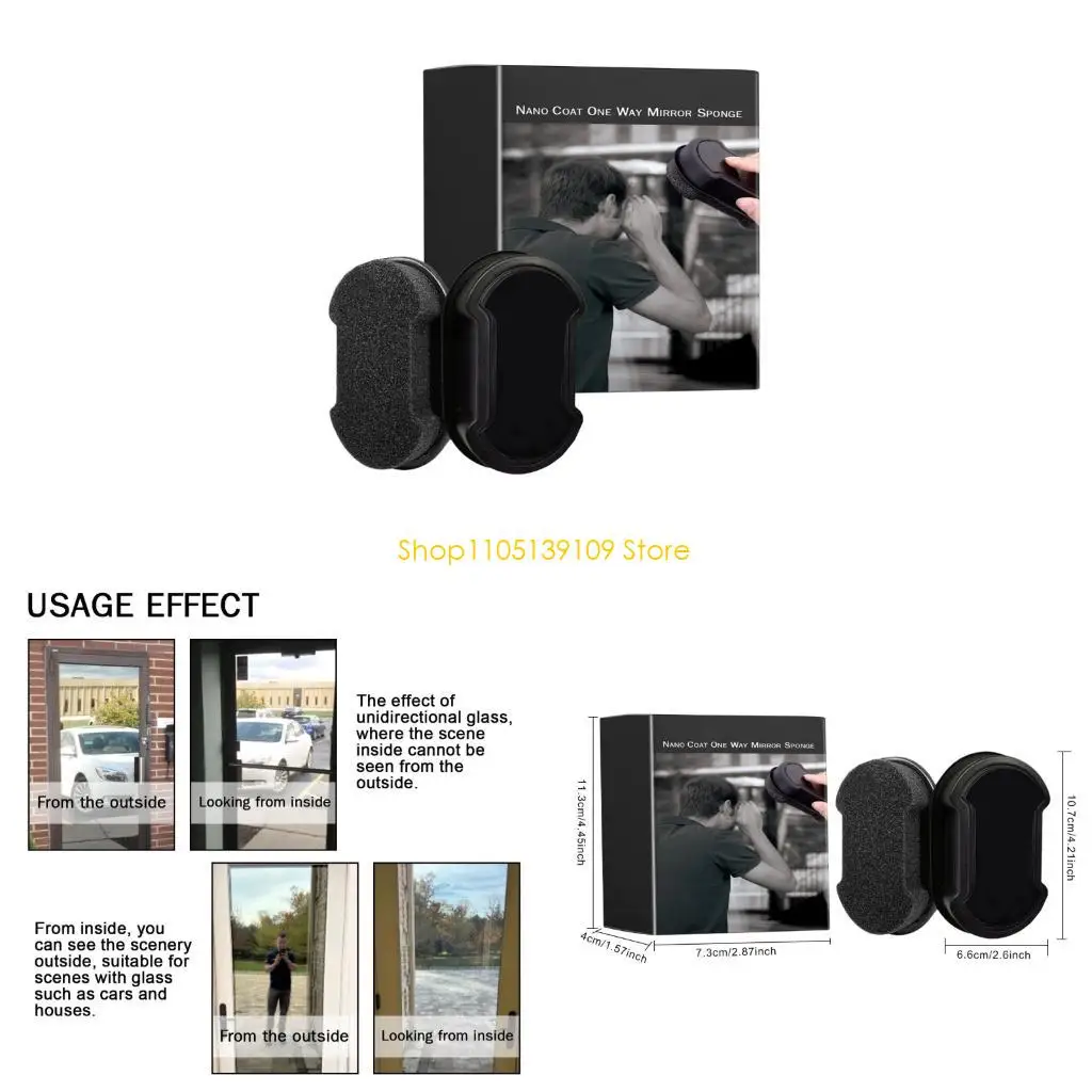 

Губка для чистки стекол конфиденциальности для лобового стекла автомобиля, домашних зеркал, защита от пилинга, защита от кражи