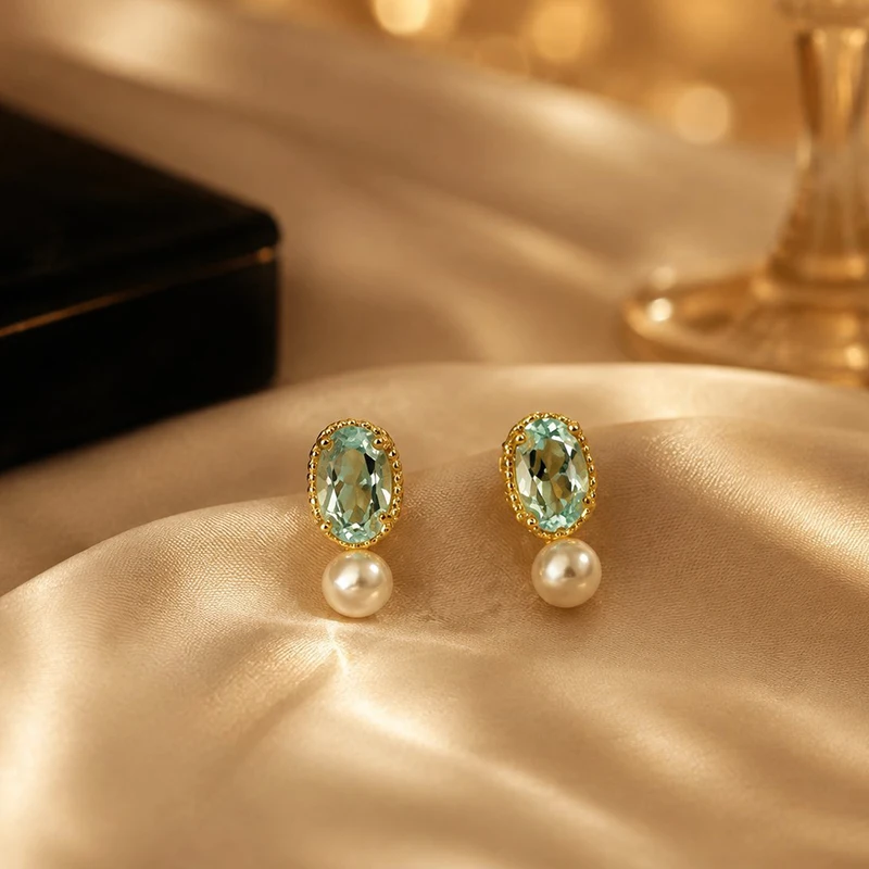 GANPUP Süße Funkelnde Schleifenförmige Kubische Zirkonia Ohrstecker für Frauen Neue Mode Ohrschmuck Party Valentinstagsgeschenk сережки – Detail 6