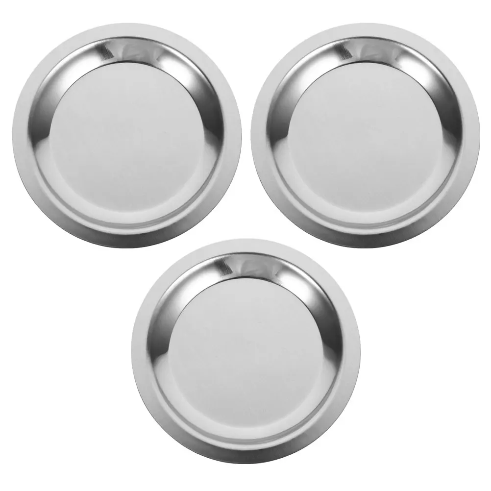 

3pcs Stainless Steel Wine Bottle Coaster Multi-Function Heat-Resistant Red Wine Pad For Home Kitchen Hotel Table Use