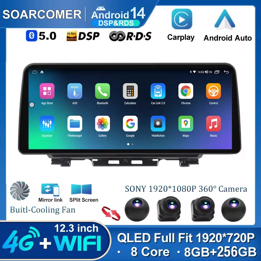 

12.3 inch Andriod 13 for Suzuki Jimny JB64 2018-2020 Carplay auto Multimedia Video Player Car Radio GPS Navigation Map GPS WIFI