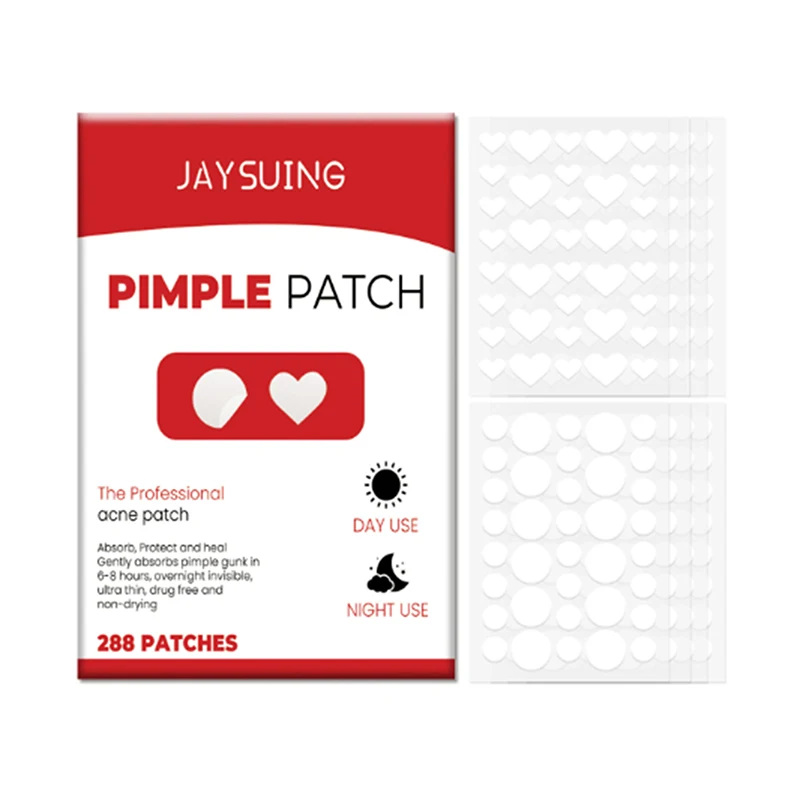 288 قطعة إصلاح حب الشباب التصحيح جهاز العناية بالوجه تتلاشى العيوب بثرة علامات مغلقة حب الشباب العيوب غطاء حب الشباب بثرة رقعة إصلاح الإطارات