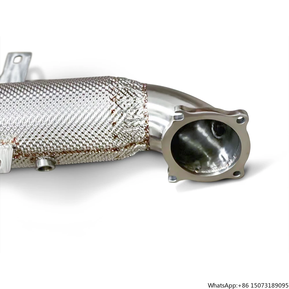 High Quality Stainless Steel Exhaust Pipe Downpipe Suitable for  Giulia/Stelvio 2.0T 2017-2021 Factory Direct