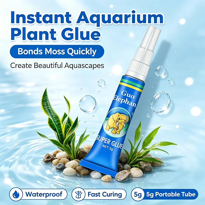 25Pcs Fish Tank Landscaping Moss Glue Aquarium Aquatic Water Grass Stick Adhesive Fixing Aquatic Plants Driftwood Underwater Gel