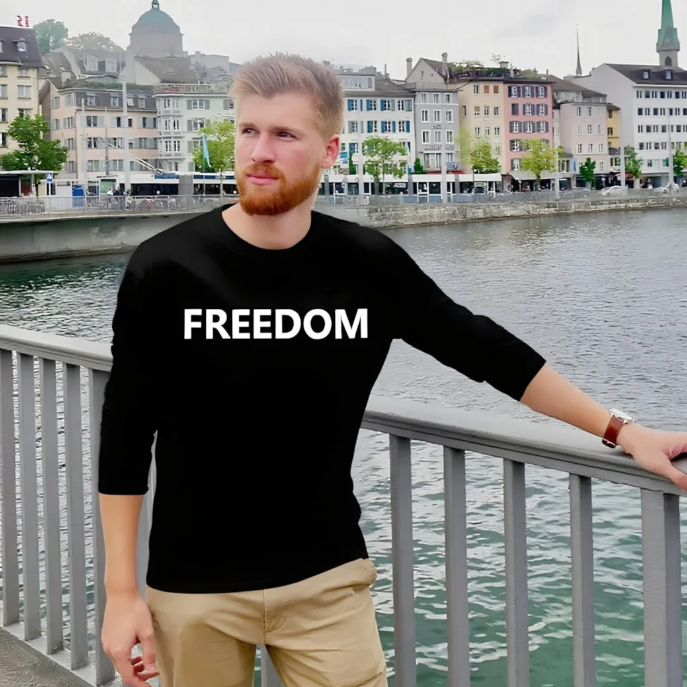 

Charlie Kirk Freedom Shirt, Tribute Memorial American Hero Shirt Patriotic Activism Shirt Harajuku Graphic T Shirts Streetwear