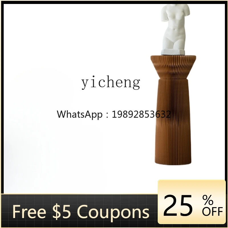 

ZZ ZC Display Stand Flower Bed Cylindrical Island Cabinet Commercial Design Decoration Jewelry Commercial Exhibition Stand