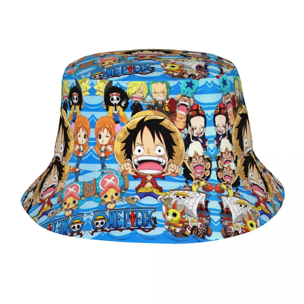 

Модные летние панамы унисекс с принтом аниме One Piece: Луффи, для мужчин и женщин