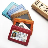 Small ID Case for Man Purse Cardholder Thin PU Leather Mini Wallet Slim Bank Credit Card Holder Multi Card Slots Men's Business