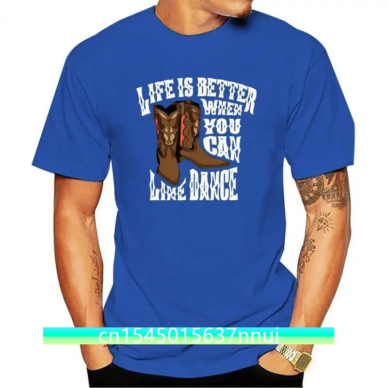 

New MenS Cute Glam Life Is Better When You Can Line Dance T-Shirt Size M-3Xl 2021 Unisex Funny Tops Tee Shirt