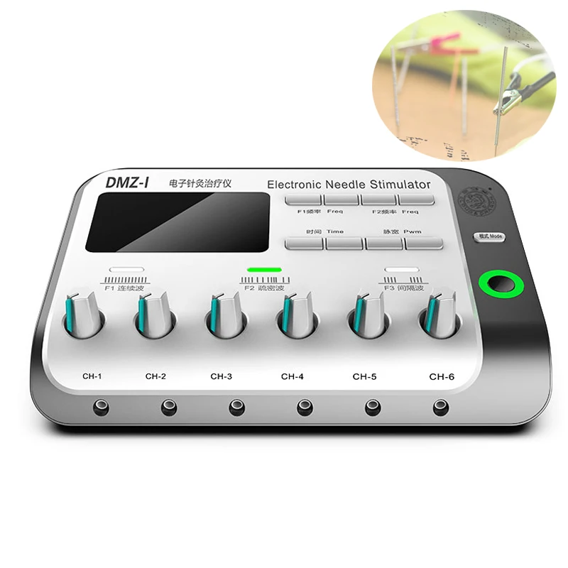 6 Output Channel TENS Electroacupuncture Health Multi-functional Body Relax Acupuncture Stimulation Patch Massage 110-220V