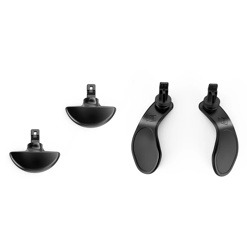 

Для PS5 Edge Elite Grip металлические задние клавиши, набор из 4 предметов PS5 Elite Grip, портативные детали, аксессуары, черные язычки