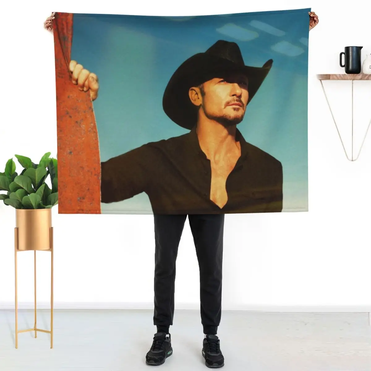 Tim Mcgraw Long Think About Throw Blanket Blankets For Baby Thin Luxury Throw blankets and throws Designers Stuffeds Blankets