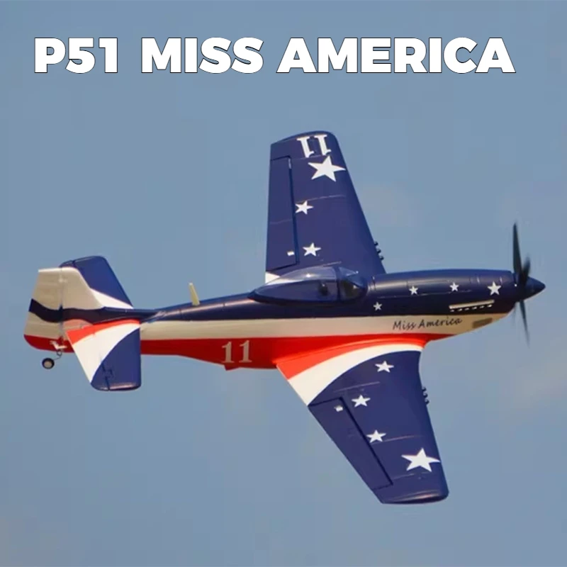

Радиоуправляемый самолет HOOKLL P51 Miss America RC EPO Fighter — готовая к полету спортивная модель для взрослых любителей авиации, для полетов на открытом воздухе.
