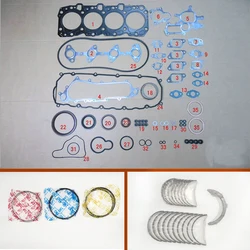 1KZ 1KZT 1KZTE Full gasket set kit piston ring crankshaft connecting rod bearing for Toyota 4Runner Land cruiser 90 Prado 3.0 TD