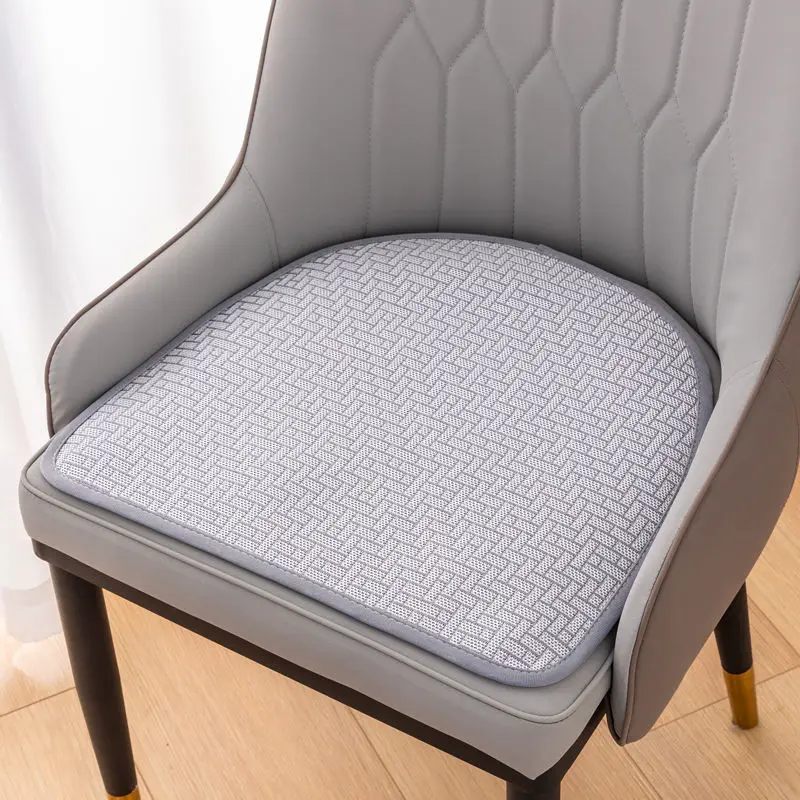 Modern Minimalist Style Thin Seat Pad Light Luxury Living Room Dining Chair Non-slip Mat Horseshoe Shaped Home Decor Sit Cushion