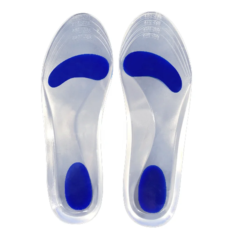 Silicone Orthopedic Insoles for Women Plantar Fasciitis Heel Pain Relief Massager Men Flat Foot Arch Support Inner Soles Cushion