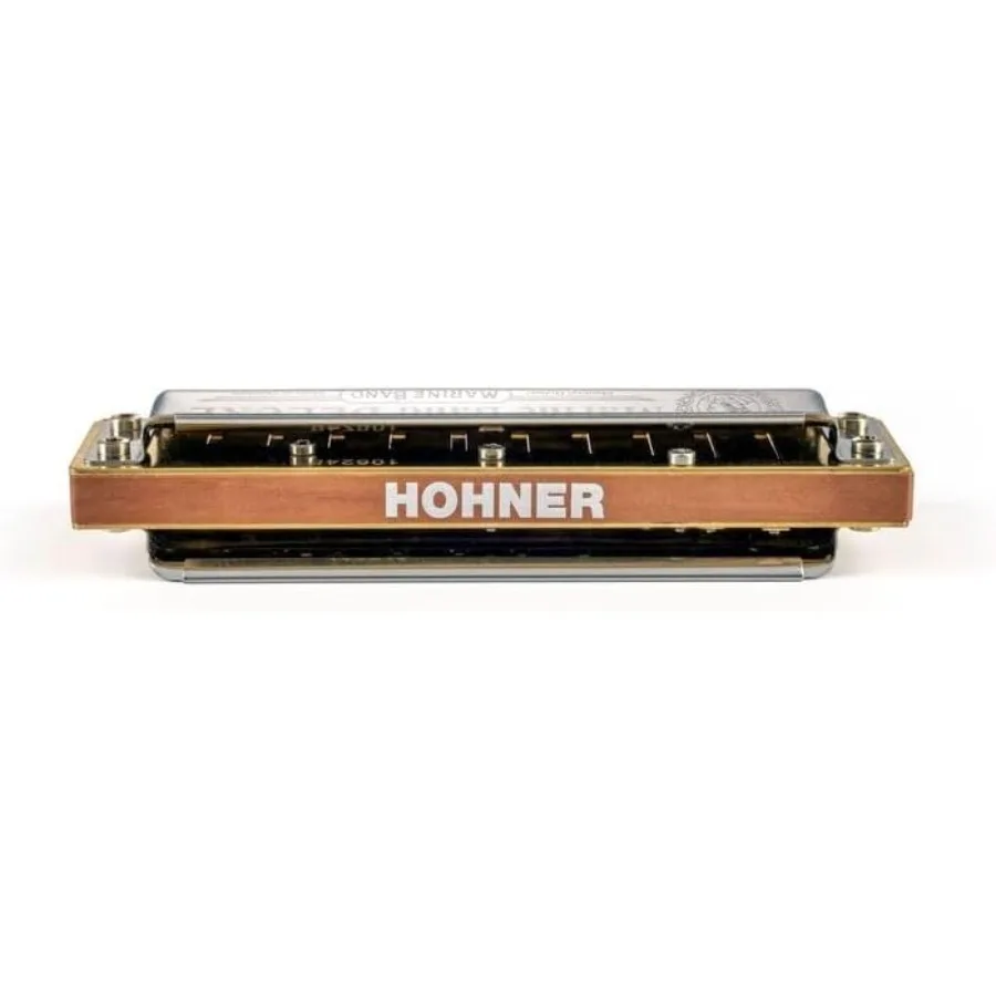 HOHNER Marine Band Deluxe Harmonica G أداة البلوز والموسيقى الشعبية عالية الجودة مع نغمة محسنة ومتانة للمحترفين