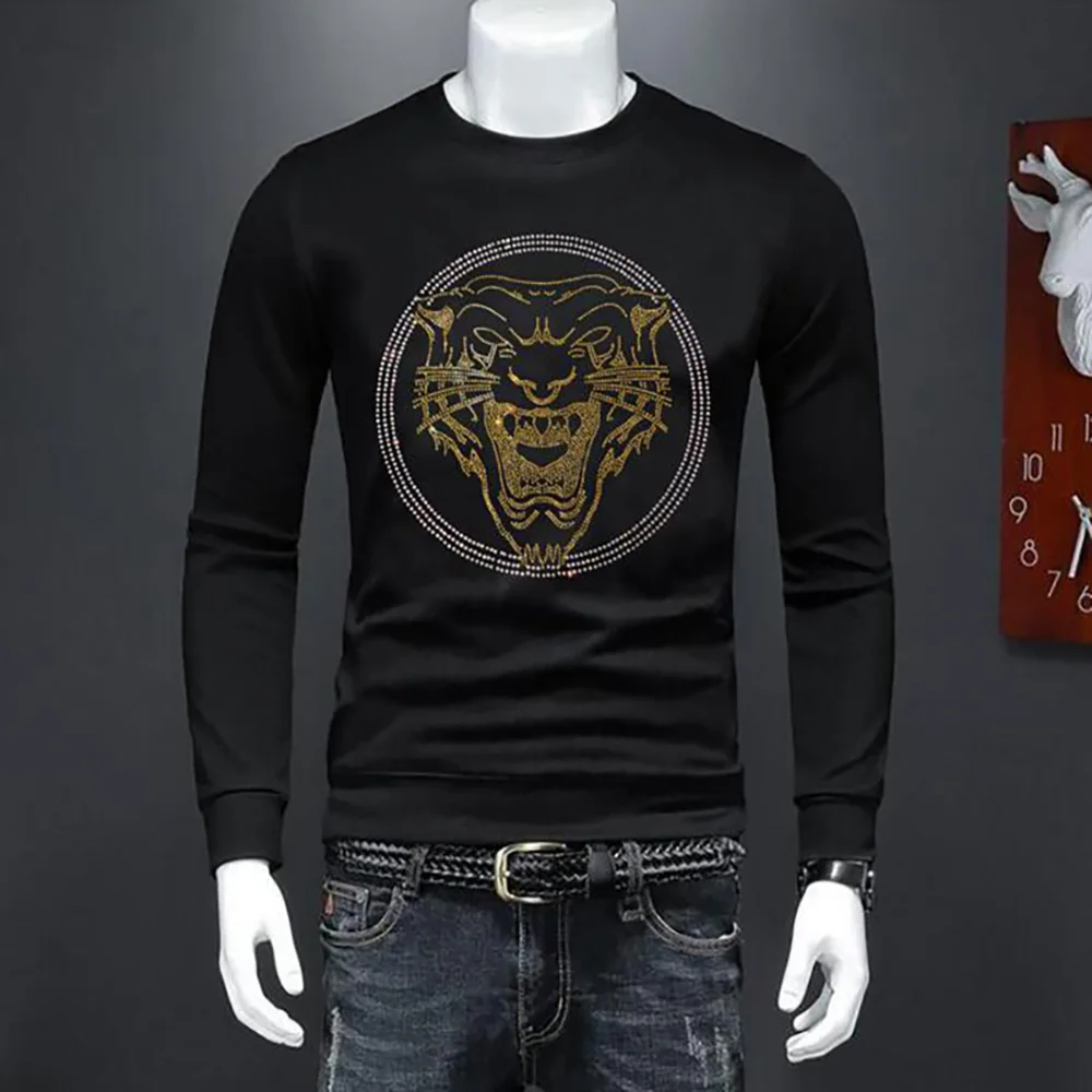 2025 New Man Designer  Rhinestone  Pullover  Sweatshirt Tops Men's Hoodies Drop  Shipping