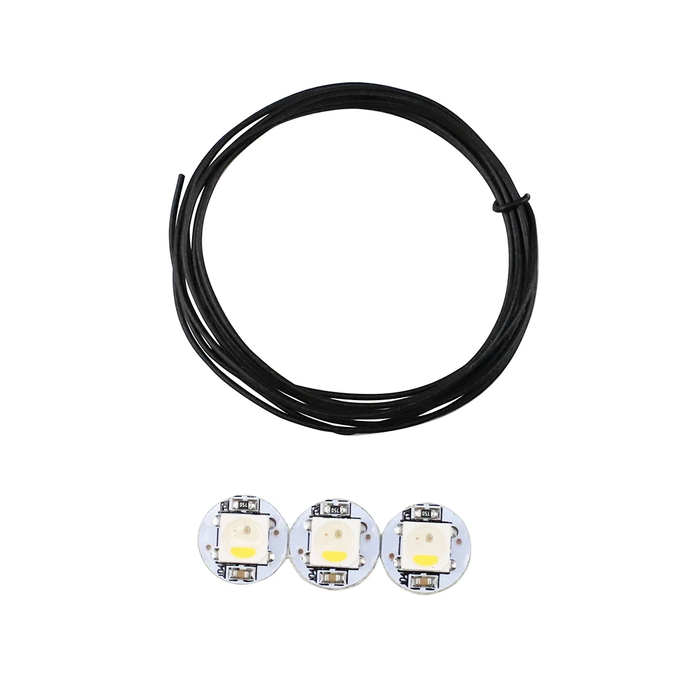 NeoPixel RGBW Mini botón PCB 1M 30AWG Cables PTFE para Voron 2,4 Voron Trident StealthBurner extrusora 3D impresora