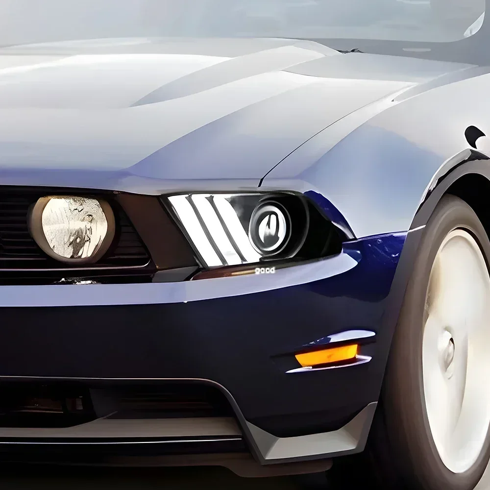 

Для Ford Mustang 2010-2014 светодиодные автомобильные фары в сборе, обновленный стример, поворотный светильник, линза проектора, автомобильные передние фонари, аксессуары